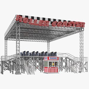 Roller Coaster Starting Point Platform