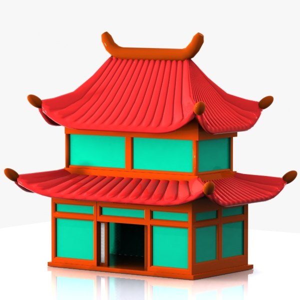modelo 3d Dibujos animados de casa china 2 - TurboSquid 766022