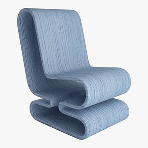 3D wood chair