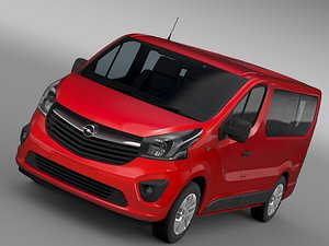 3d model opel vivaro 2015