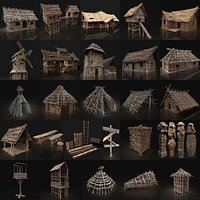 AAA NEXT-GEN HUGE MEDIEVAL VILLAGE SETTLEMENT BUILDER COLLECTION
