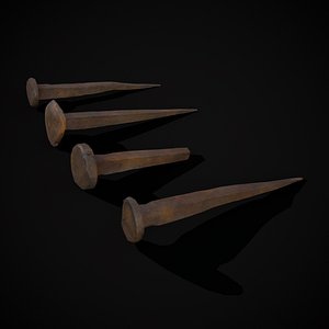 Old Rusting Medieval Nails