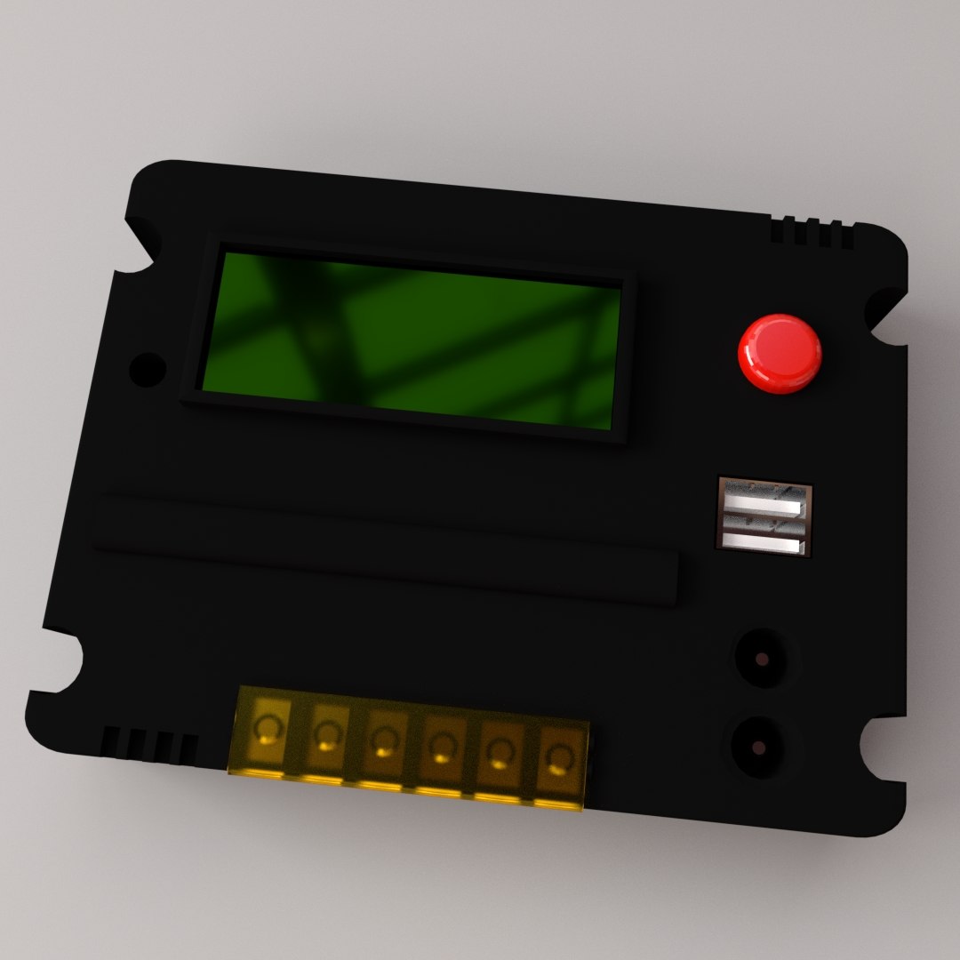Solar Charge Controller 3D Model - TurboSquid 1555527