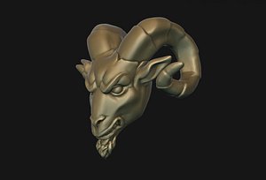 3D Ram head BEAD 3D print