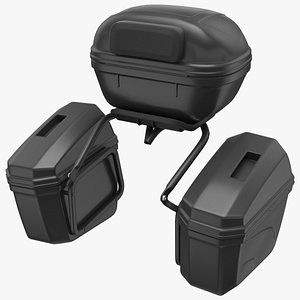pair luggage case saddlebags 3D