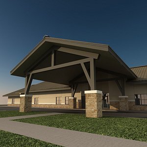 daycare storage building 3d model