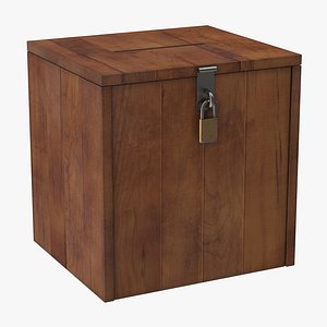 classic ballot box 3d model