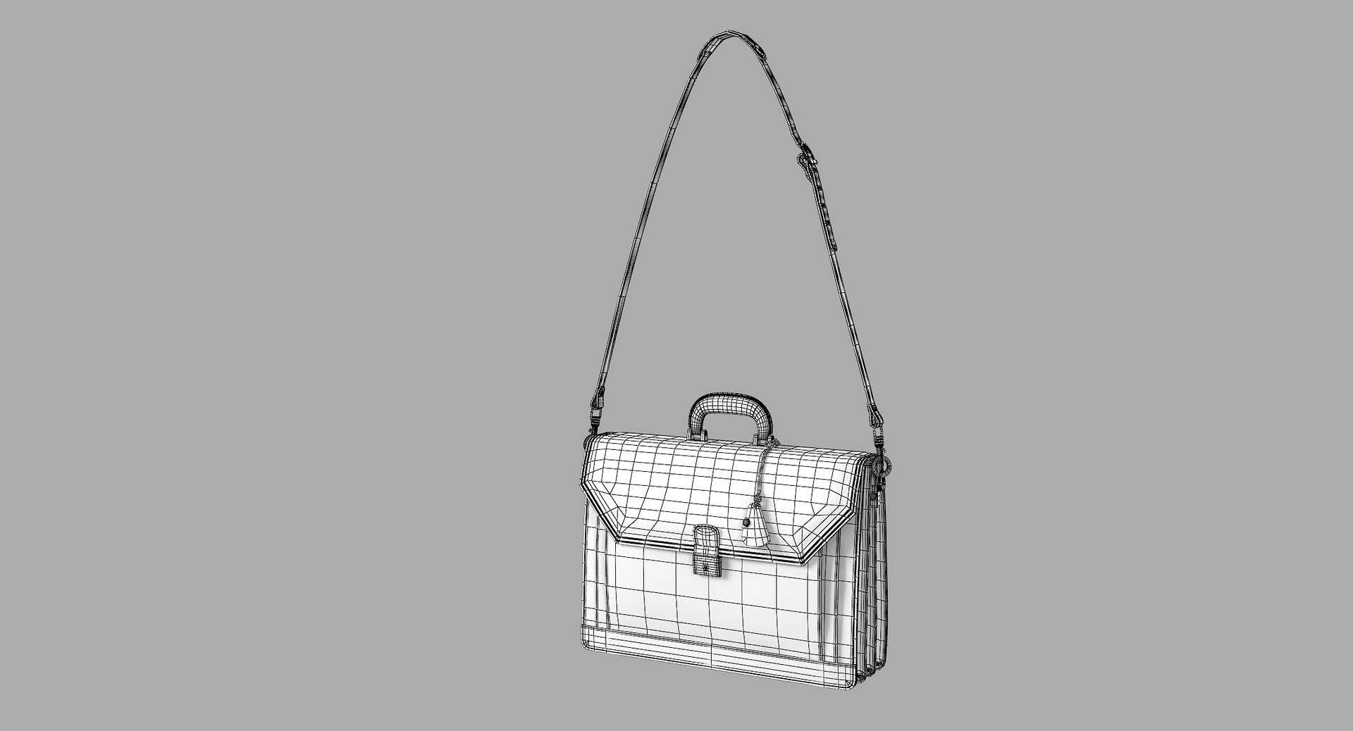 3D Ponza Grain Leather Briefcase - TurboSquid 1329256