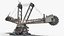 3D Mining Multi Bucket Wheel Excavator Rigged for Cinema 4D