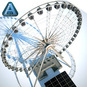 Niagara Sky Wheel with Ticket Booth and Platform