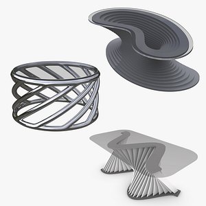 Parametric Modern Design Glass Tables 02