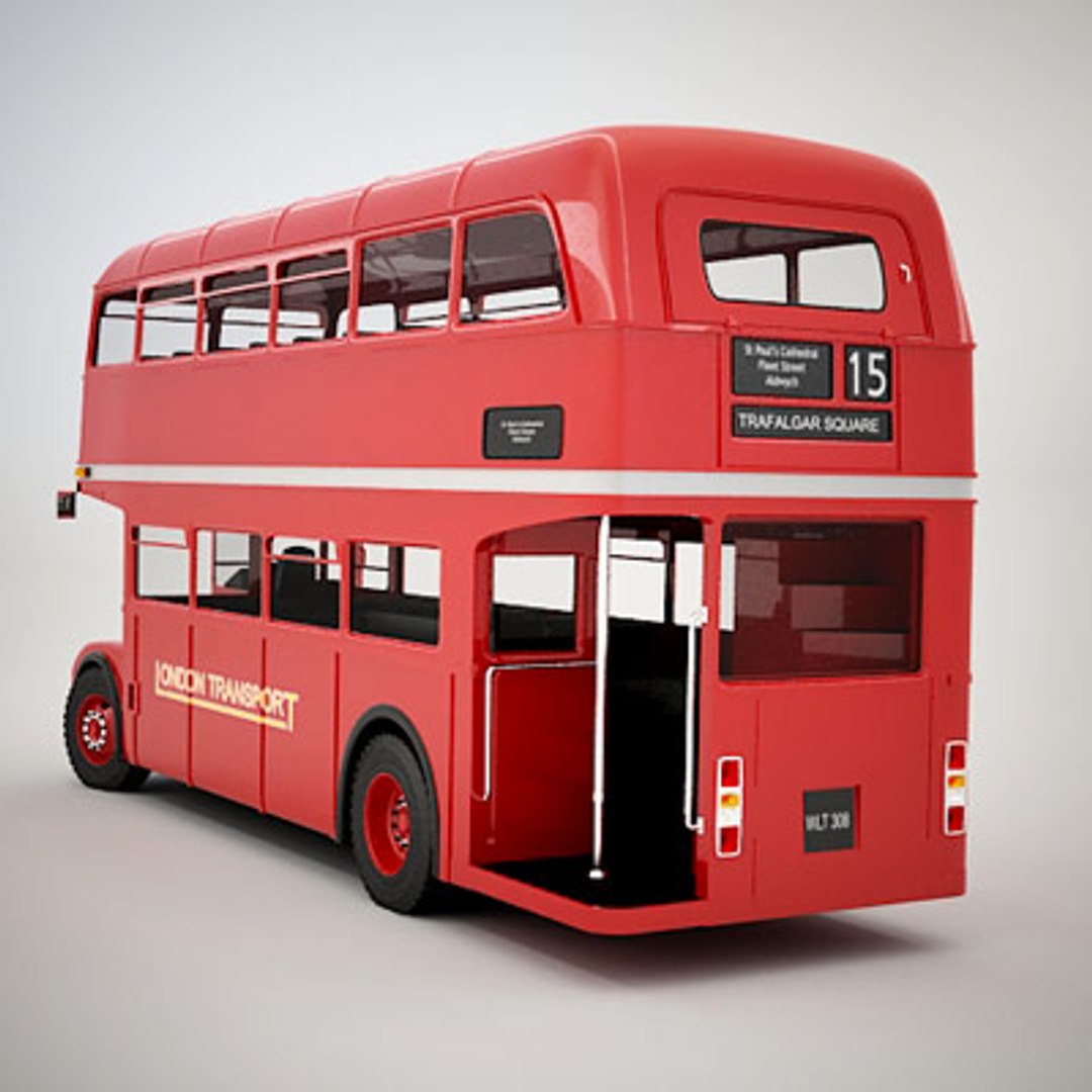 Classic Routemaster Red 3d X