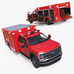 Light Rescue Truck Based on Ford F-550 Lariat Rigged
