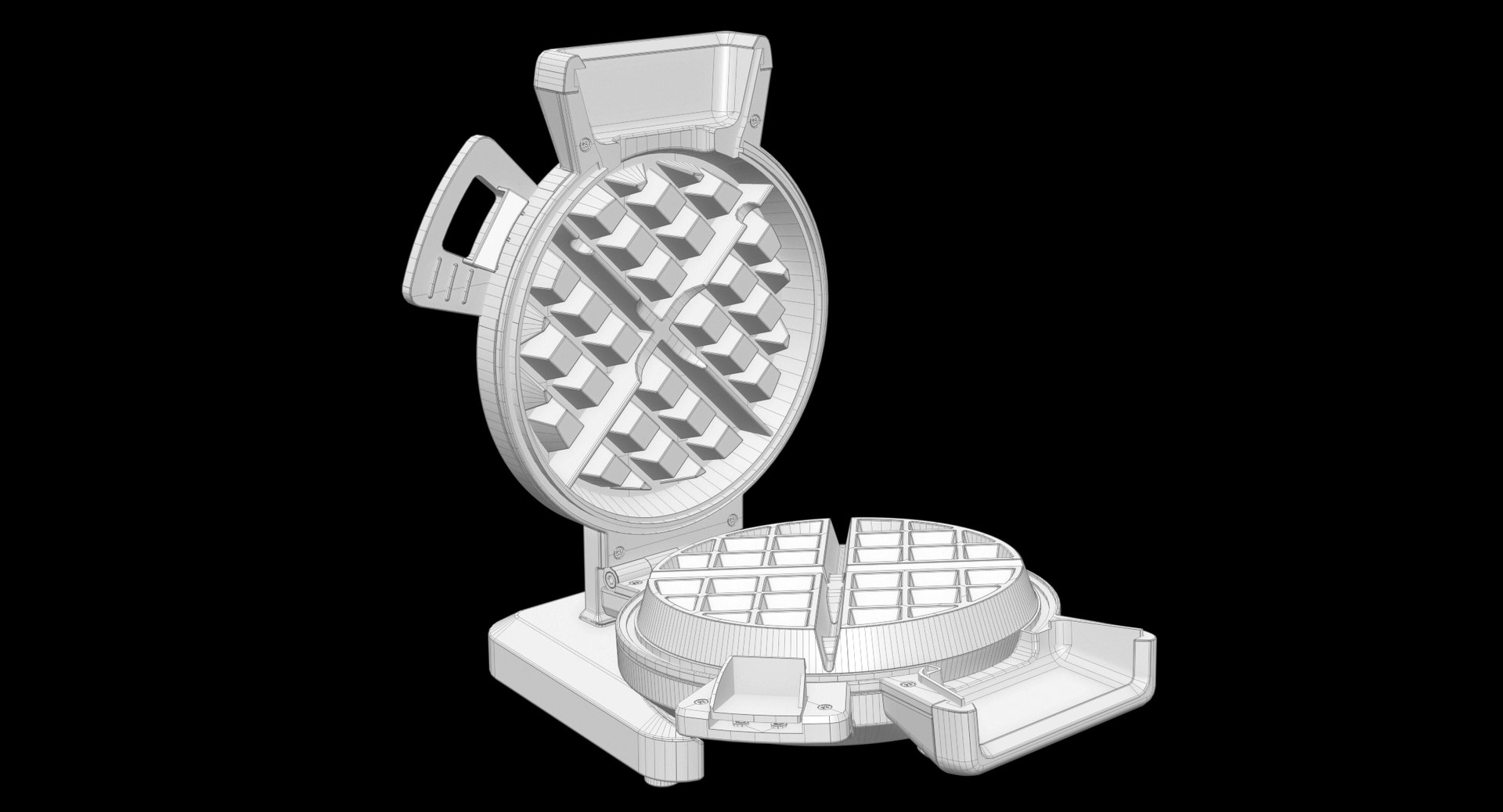 Photoreal Vertical Waffle Maker 3D Model - TurboSquid 1255070