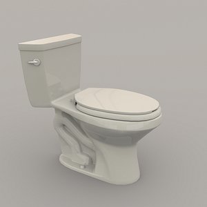 3D model toilet polys unity