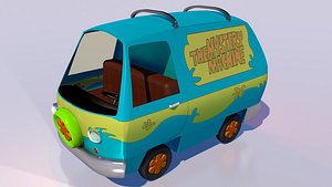 3d cartoon van