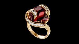 3D luxury iconic engagement ring