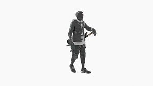 Cyberpunk Robot 3D Model 3D model
