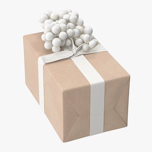 3D wrapped christmas gift 01