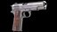 콜트 M1911 PBR 착용 로우 폴리 3D 모델