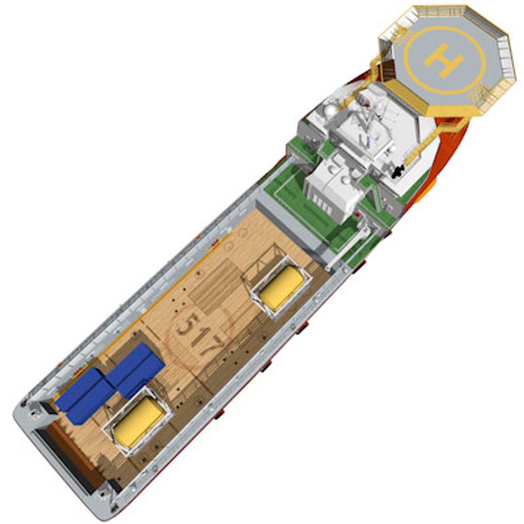 3d Model Supply Vessel