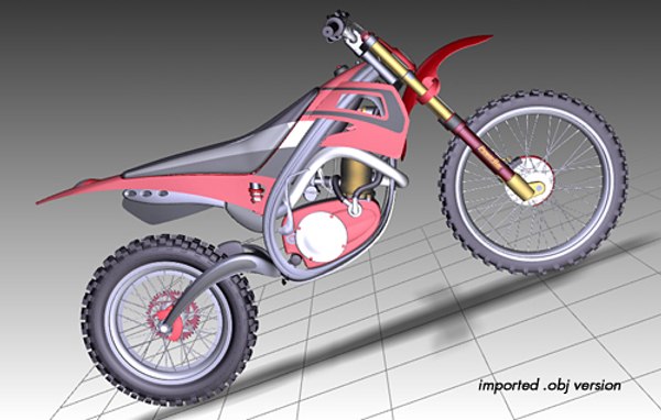 motocross motorcycle bikes 3d model