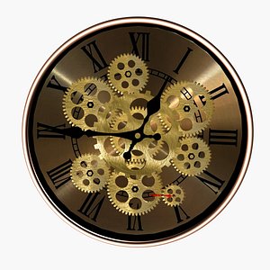 Gears clock 3D model