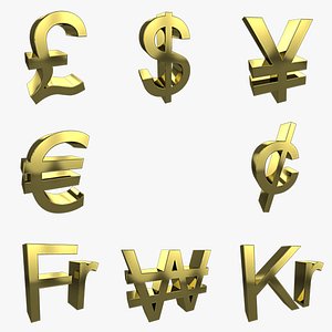 currency symbols c4d
