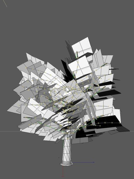 3d model bush animations tree