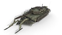 Tank Abrams MinePlow Extra Defense Green)