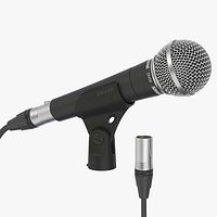 Shure Sm58LC and clamp A25D with Neutrik XLR cable