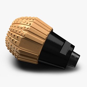 3D Drilling Rig Bit Diamond Gold model