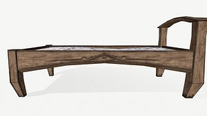 Old wooden Bed