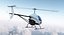 Ultra Light Helicopter Cicare 8 Rigged 3D Model