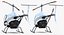 Ultra Light Helicopter Cicare 8 Rigged 3D Model