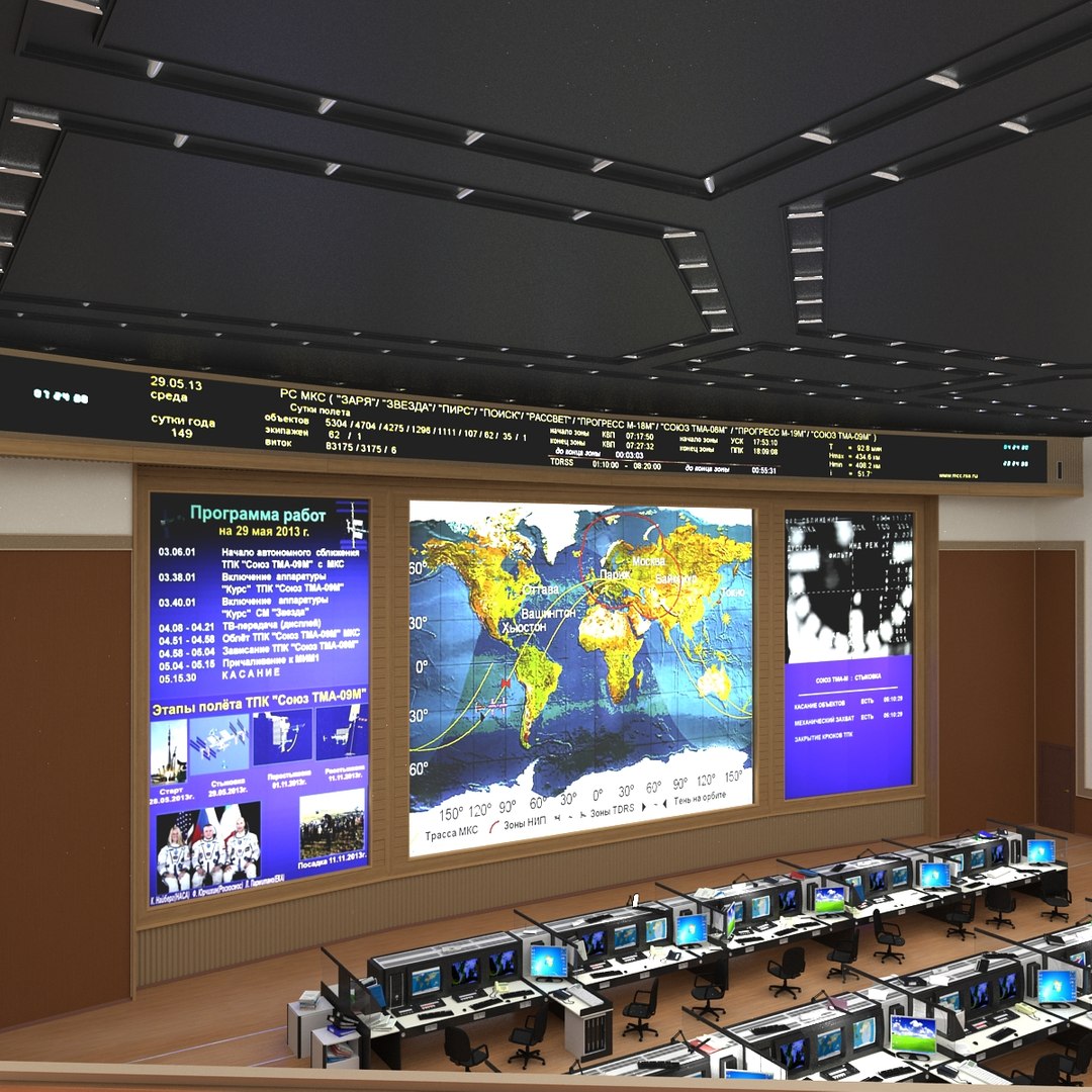 russian mission control center 3d 3ds