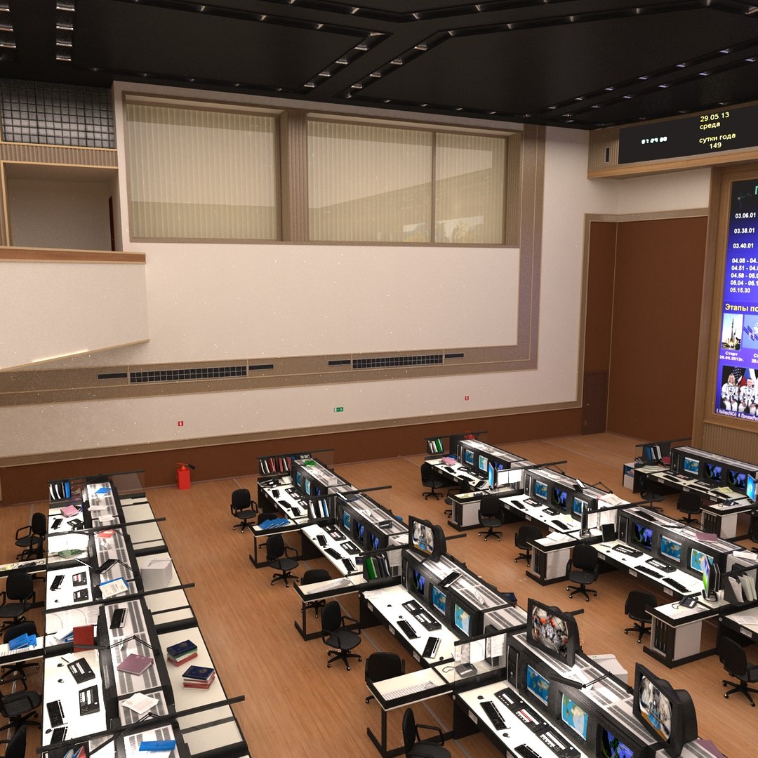 russian mission control center 3d 3ds