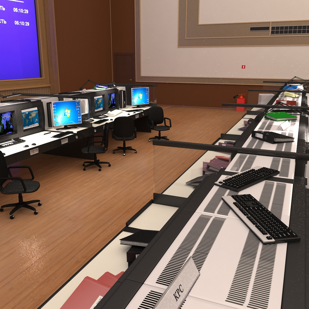 russian mission control center 3d 3ds