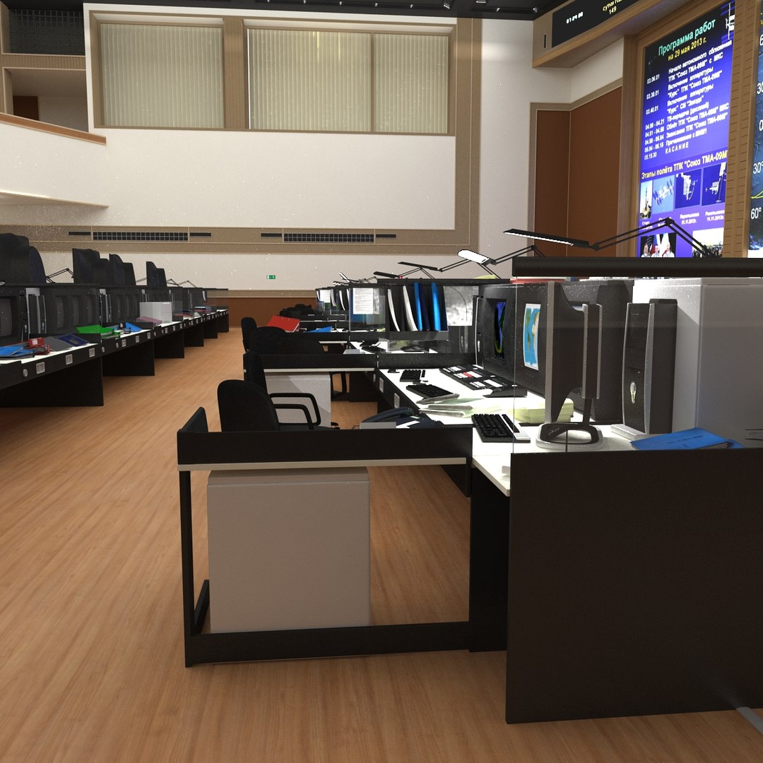 russian mission control center 3d 3ds