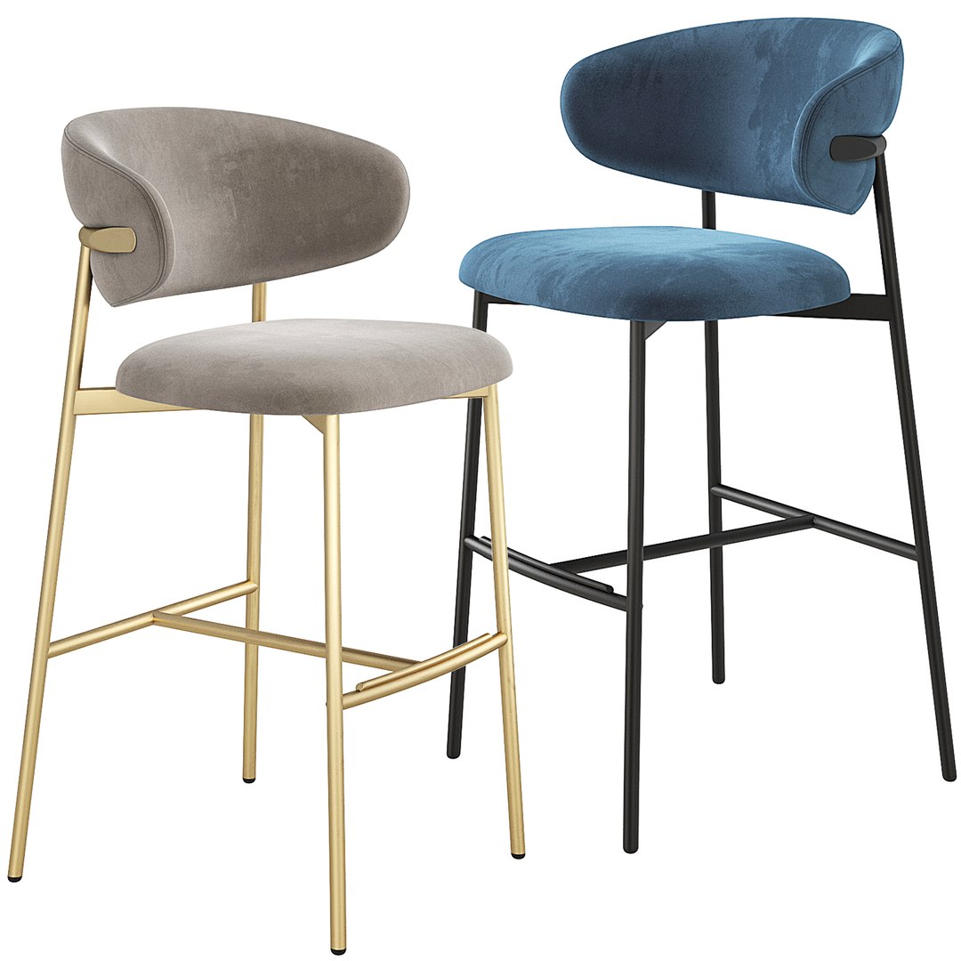 3D Model Calligaris Oleandro Bar Stool TurboSquid 1756615