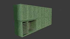 3D model Iron Shelves