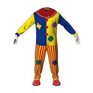 3D boys clown suit model