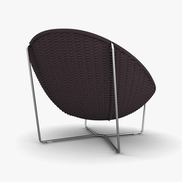 Paola Lenti Nido Armchair 3D model TurboSquid 1814063