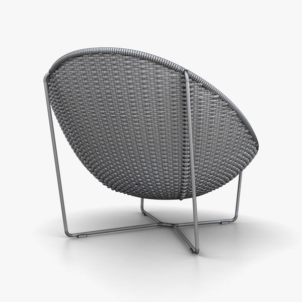 Paola Lenti Nido Armchair 3D model TurboSquid 1814063