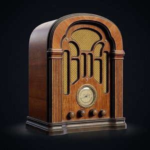 3D Retro radio model