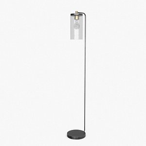3D Floor Lamp Bronze Brass