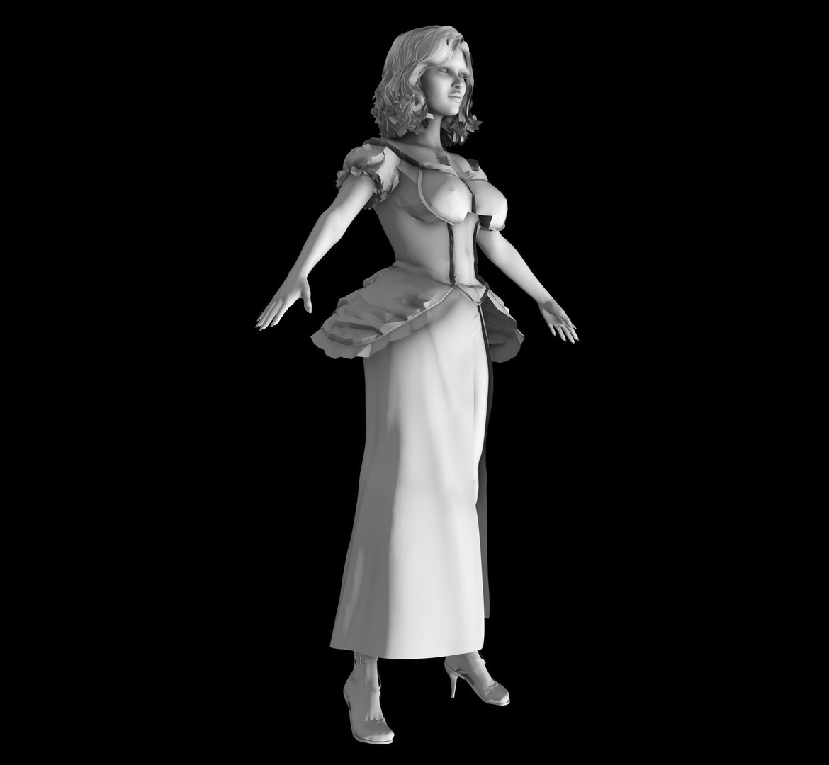 3D Film Noir Femme Fatale Model - TurboSquid 2184496