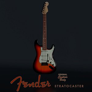 Fender Player Stratocaster PF 3TS Electric Guitar 3D model