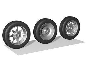 3D wheels tyre vehicle
