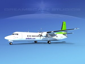 3d fokker aircraft model